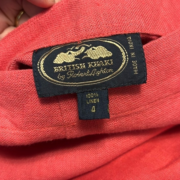 BRITISH KHAKI LINEN SKIRT*** - Picture 4 of 4